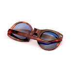 Impossible Collection 615 Unisex Sunglasses // Dark Havana + Blue
