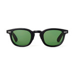 Laudo Collection Vinci Unisex Sunglasses // Black + Green