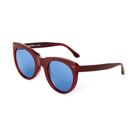 Impossible Collection 615 Unisex Sunglasses // Crystal Ruby + Blue