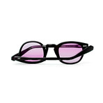 Laudo Collection Vinci Unisex Sunglasses // Black + Gradient Purple