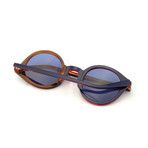 Impossible Collection 315R Unisex Sunglasses // Bicolor Blue Havana + Blue
