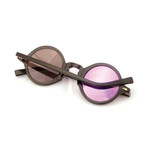 Impossible Collection 215R Unisex Sunglasses // Crystal Black + Flash Pink