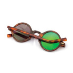 Impossible Collection 215R Unisex Sunglasses // Dark Havana + Flash Green