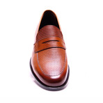 Textured Penny Loafer // Tobacco (Euro: 40)