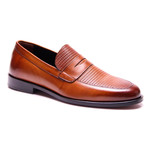 Textured Penny Loafer // Tobacco (Euro: 42)