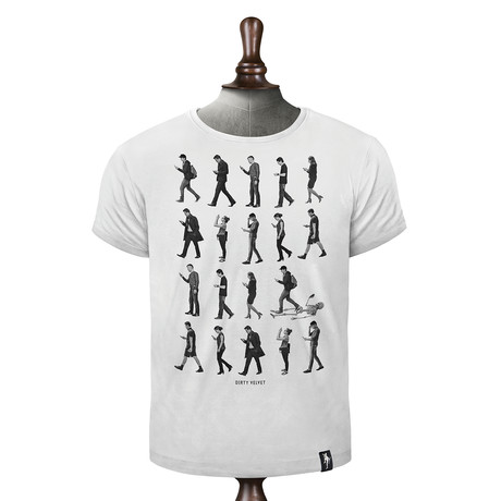 Phone Zombies T-shirt // Vintage White (XS)
