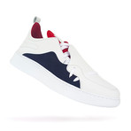 317 Low Sneakers // White + Red + Navy (US: 8)
