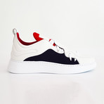 317 Low Sneakers // White + Red + Navy (US: 7)