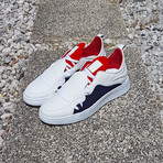 317 Low Sneakers // White + Red + Navy (US: 9)
