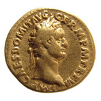 Gold Aureus of Domitian Struck 87 AD // Minerva