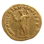Gold Aureus of Domitian Struck 87 AD // Minerva
