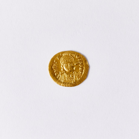 Byzantine Gold Coin of Justin I, 518-527 AD