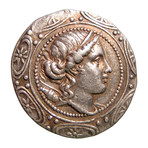 Large Greek Silver Tetradrachm c. 158-149 BC // Artemis