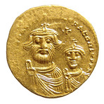 Byzantine Empire Gold Solidus, 610-641 AD // The True Cross