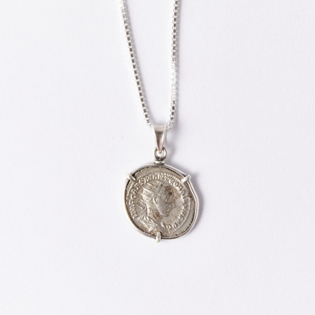 Roman Silver Coin Pendant