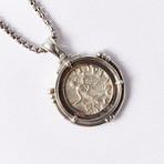 One of the Three Wise Men // Large Silver Coin Necklace