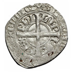 Crusader Silver Coin // Philip IV of Valois, 1328-1350 AD