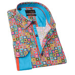 Robby Print Button-Up Shirt // Multicolor (3XL)