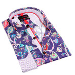 Johnny Print Button-Up Shirt // Multicolor (S)