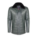 Turk Leather Jacket // Green (XS)