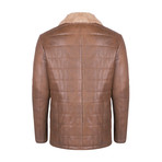 Clay Leather Jacket // Chestnut (3XL)