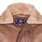 Clay Leather Jacket // Chestnut (2XL)