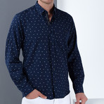 Jose Button-Up Shirt // Dark Blue (Small)