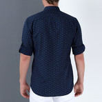 Davis Button-Up Shirt // Dark Blue (Small)