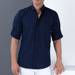 Levi Button-Up Shirt // Dark Blue (2XL)