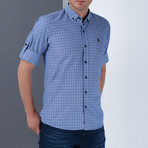 Mel Button-Up Shirt // Dark Blue (Small)
