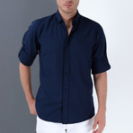 Levi Button-Up Shirt // Dark Blue (Medium)