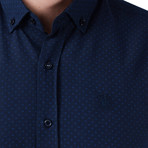 Levi Button-Up Shirt // Dark Blue (Small)