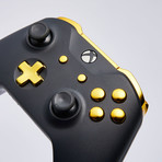 Xbox One S Custom Controller // Matte Black + Gold Edition