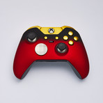 Xbox Elite Custom Controller // Red Shadow + Gold Edition