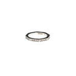 Stephen Webster Deco 18k White Gold Diamond Band Ring // Ring Size: 7