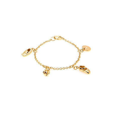 Gucci 18k Yellow Gold Charm Bracelet