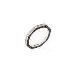 Stephen Webster Deco 18k White Gold Diamond Band Ring // Ring Size: 7