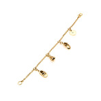 Gucci 18k Yellow Gold Charm Bracelet