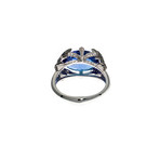 Stephen Webster Fly By Night 18k White Gold Diamond + Tanzanite Cocktail Ring // Ring Size: 7