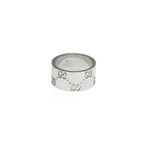 Gucci Icon 18k White Gold Band Ring // Ring Size: 5.5
