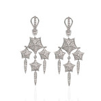 Stephen Webster Stargazer 18k White Gold Diamond Dangle Earrings