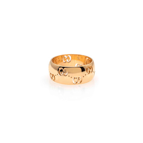 Gucci Icon 18k Yellow Gold Band Ring I // Ring Size: 6.75