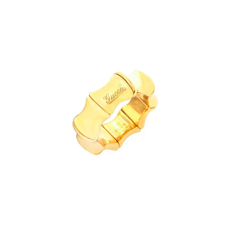 Gucci 18k Yellow Gold Bamboo Ring // Ring Size: 5.75