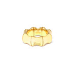Gucci 18k Yellow Gold Bamboo Ring // Ring Size: 5.75