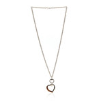 Gucci Bamboo Sterling Silver Heart Necklace