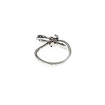 Stephen Webster Forget Me Knot 18k White Gold Diamond Statement Ring // Ring Size: 7