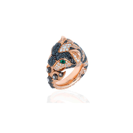 Gucci Le Marche Des Merveilles 18k Pink Gold Diamond + Sapphire Ring // Ring Size: 6.5