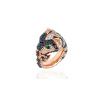 Gucci Le Marche Des Merveilles 18k Pink Gold Multi-Stone Ring // Ring Size: 6.5