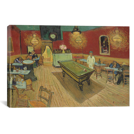 The Night Café, 1888 // Vincent van Gogh (18"W x 26"H x 0.75"D)