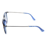 Police Men's Sunglasses // SPL572 // Transparent Blue + Havana